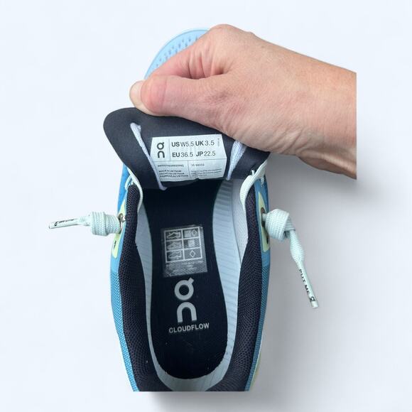 NEW On Cloudflow 3.0 Running Athletic Sneakers Women's 5.5 M Niagara Meadow - Picture 4 of 9